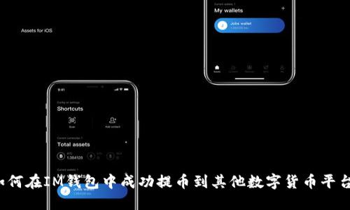 如何在IM钱包中成功提币到其他数字货币平台？